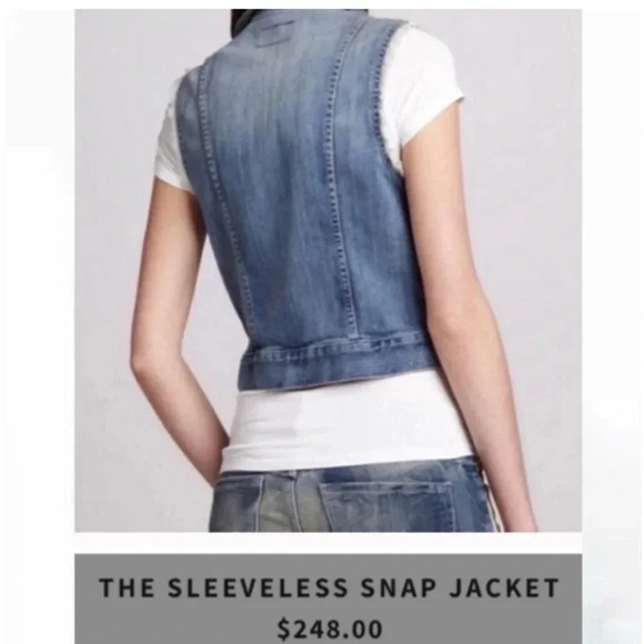 CURRENT/ELLIOT Sleeveless Super Loved Snap Vest - Picture 2 of 11